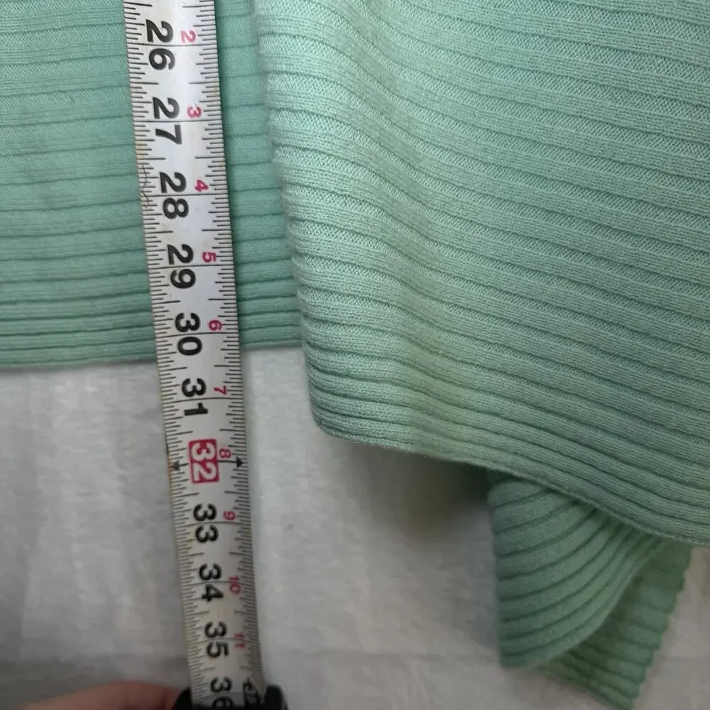 Autumn Cashmere Cardigan Sweater 100% Cashmere Light Blue Green size XS - Picture 6 of 10